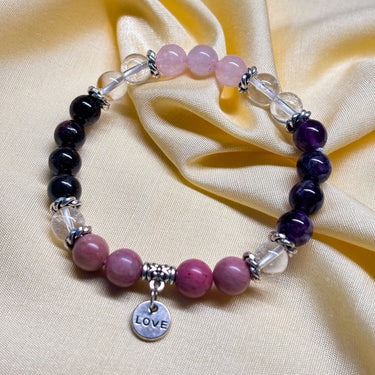 Love Crystal Bracelet with Charm - Image 2